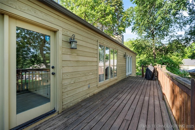 8721 S 65th E Pl, Tulsa, OK 74133 - view of wooden deck