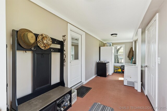780452 S 3530, Cushing, OK 74023 - mudroom featuring carpet and baseboards