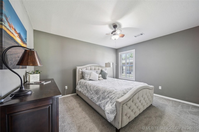 26233 E 114th Pl, Coweta, OK 74429 - bedroom with light colored carpet, baseboards, and a ceiling fan