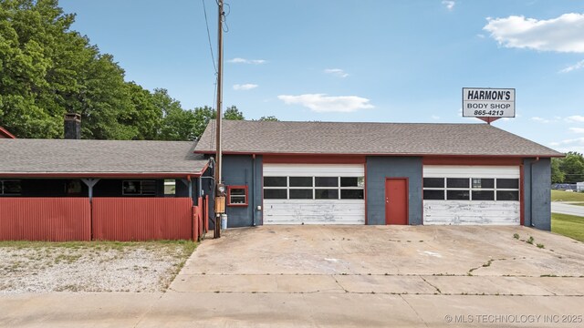 370463 E 5750th Rd, Terlton, OK 74081 - view of garage