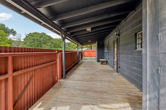 370463 E 5750th Rd, Terlton, OK 74081 - view of wooden terrace