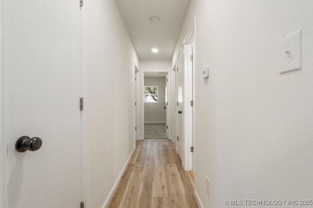 1118 E 131st St S, Jenks, OK 74037 - hallway with light wood-style floors, baseboards, and recessed lighting