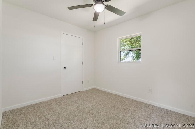 1118 E 131st St S, Jenks, OK 74037 - carpeted empty room with baseboards and a ceiling fan