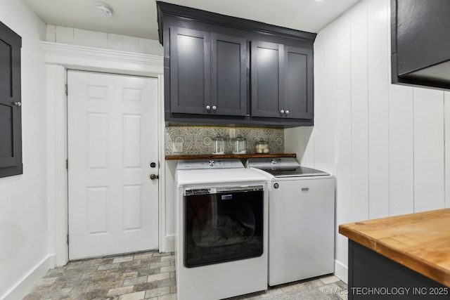 2982 S 294th E Ave, Broken Arrow, OK 74014 - laundry area with cabinet space and separate washer and dryer