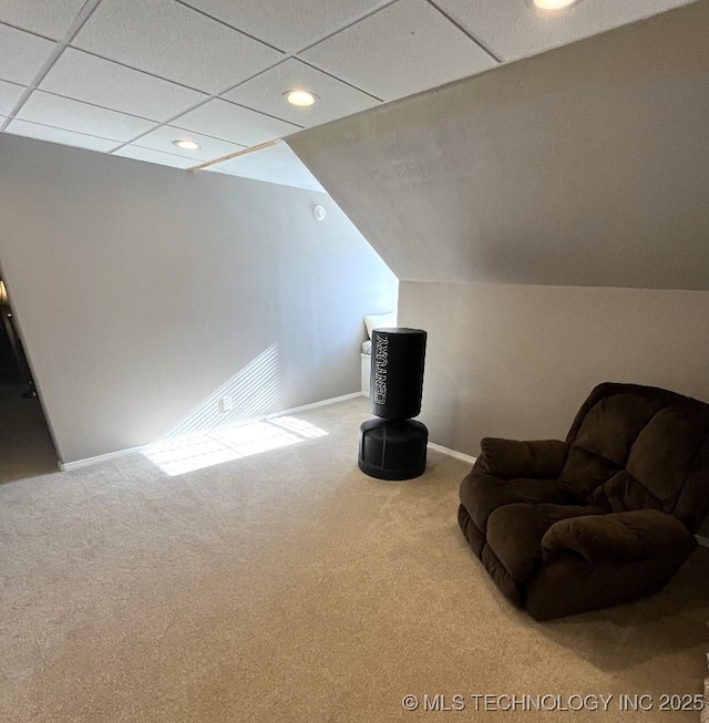 19416 E 38th St S, Broken Arrow, OK 74014 - living area with carpet flooring, recessed lighting, and baseboards