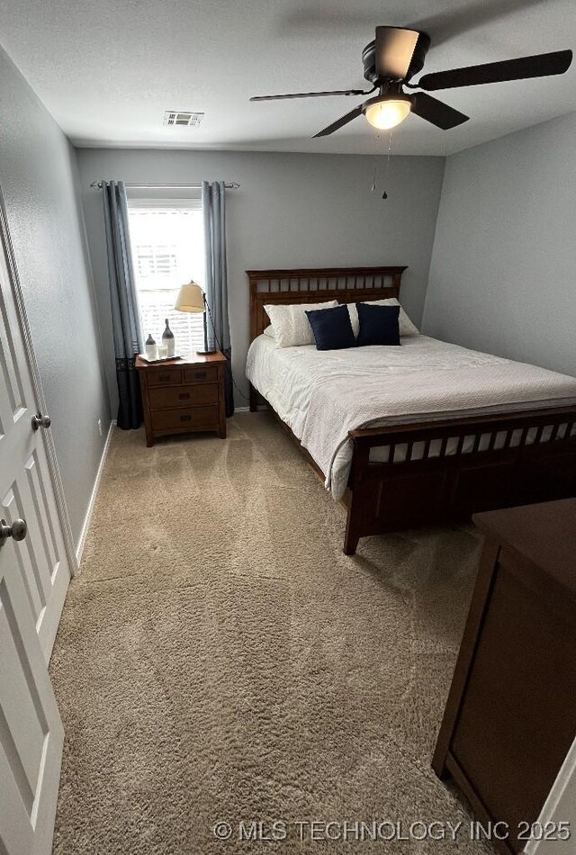 19416 E 38th St S, Broken Arrow, OK 74014 - bedroom featuring carpet floors, ceiling fan, and baseboards