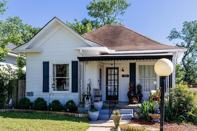 317 E 4th St, Claremore, OK 74017 - bungalow-style home with covered porch