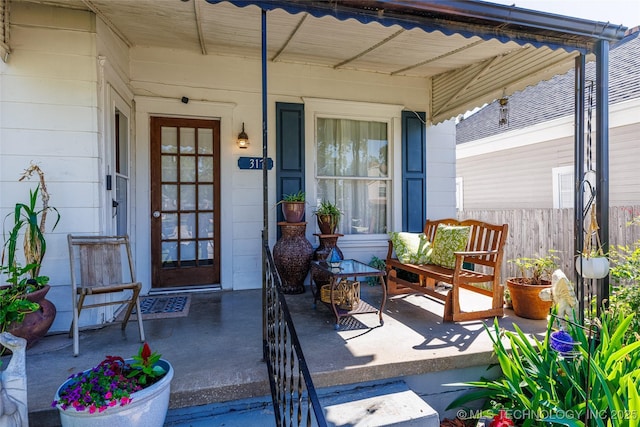 317 E 4th St, Claremore, OK 74017 - property entrance with covered porch