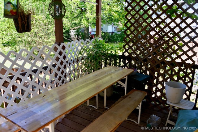 805 W Cummings St, Henryetta, OK 74437 - view of deck