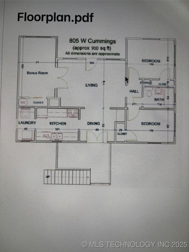 805 W Cummings St, Henryetta, OK 74437 - property floor plan