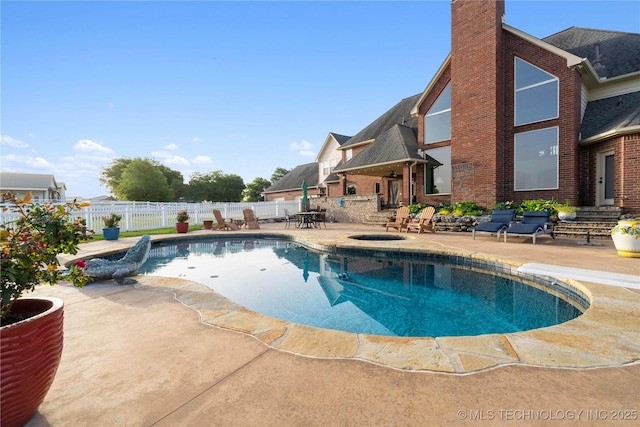 3511 E 181st St S, Bixby, OK 74008 - view of pool with a patio