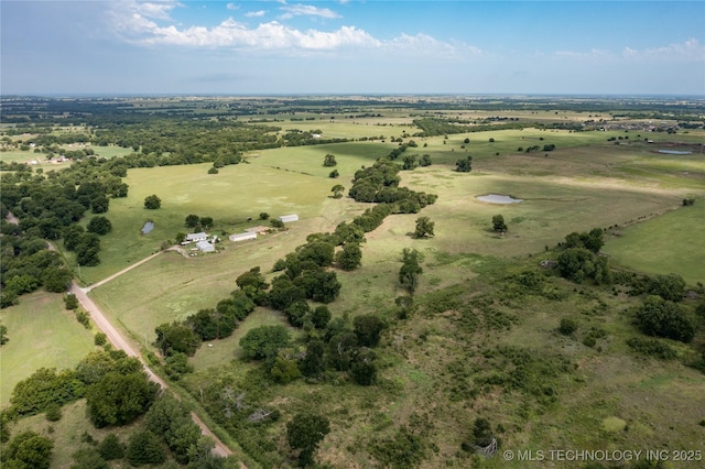 596 Forest Ln, Durant, OK 74701 - aerial view of property's location with rural landscape