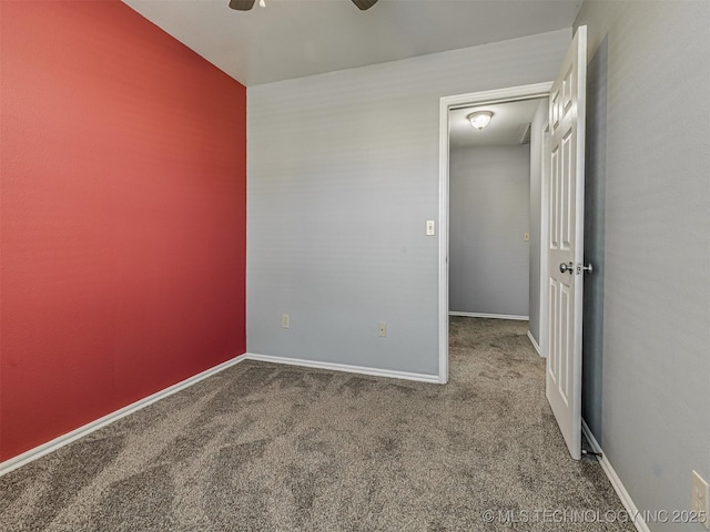 217 D P Newman Cir, Kiefer, OK 74041 - carpeted spare room with ceiling fan and baseboards
