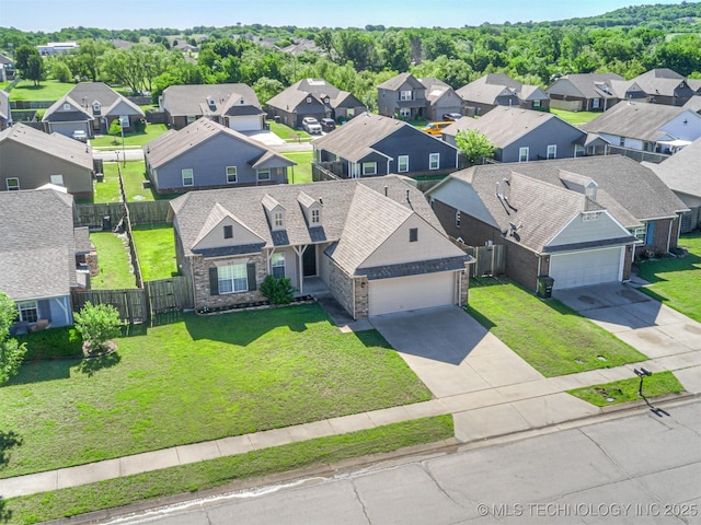 217 D P Newman Cir, Kiefer, OK 74041 - aerial perspective of suburban area
