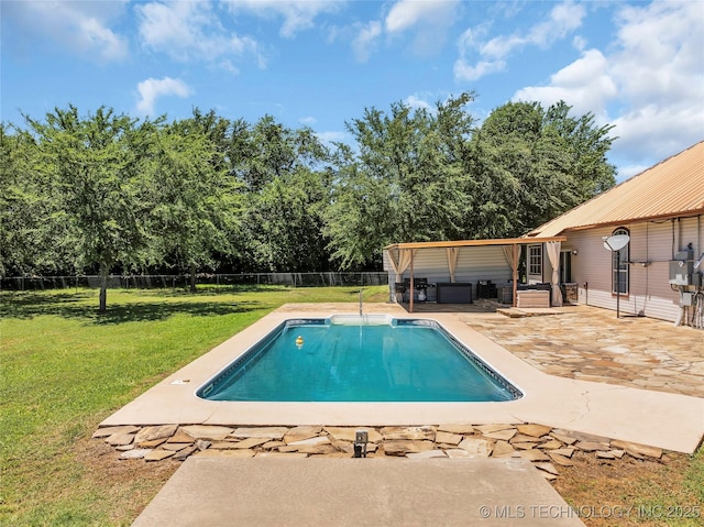 26115 US Highway 70, Bokchito, OK 74726 - view of pool featuring a patio area and view of scattered trees