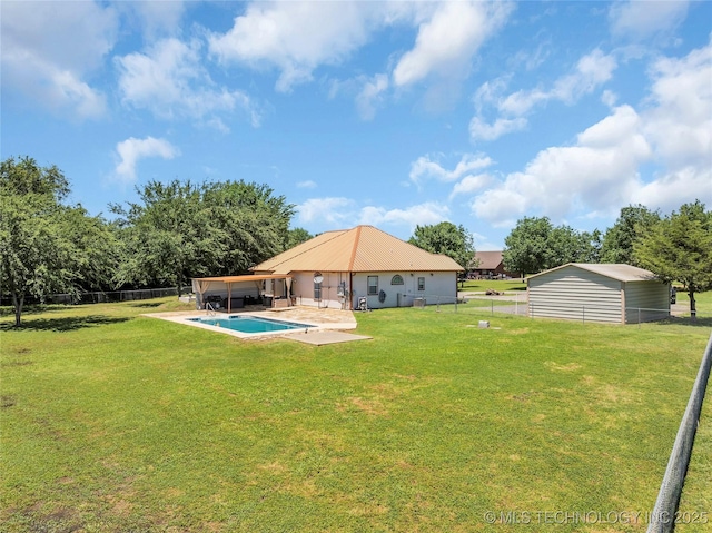 26115 US Highway 70, Bokchito, OK 74726 - back of house featuring a patio, a carport, and metal roof