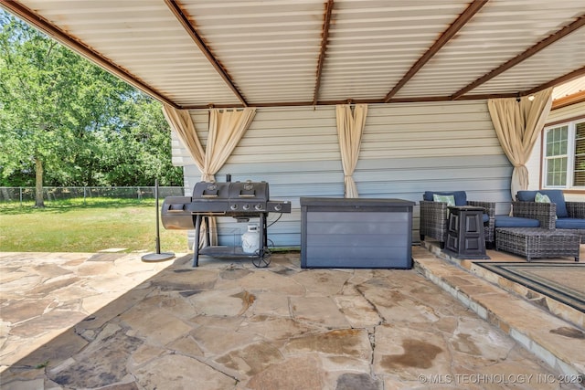 26115 US Highway 70, Bokchito, OK 74726 - view of patio / terrace with grilling area