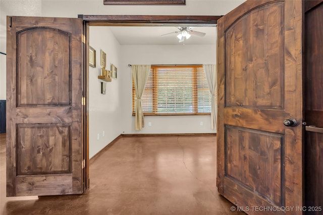 26115 US Highway 70, Bokchito, OK 74726 - corridor with concrete flooring and baseboards