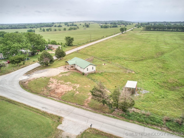 32550 S 250th Rd, Henryetta, OK 74437 - aerial view of sparsely populated area with agricultural land