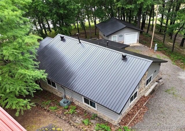 116942 S 4244th Rd, Eufaula, OK 74432 - view from above of property with a tree filled landscape