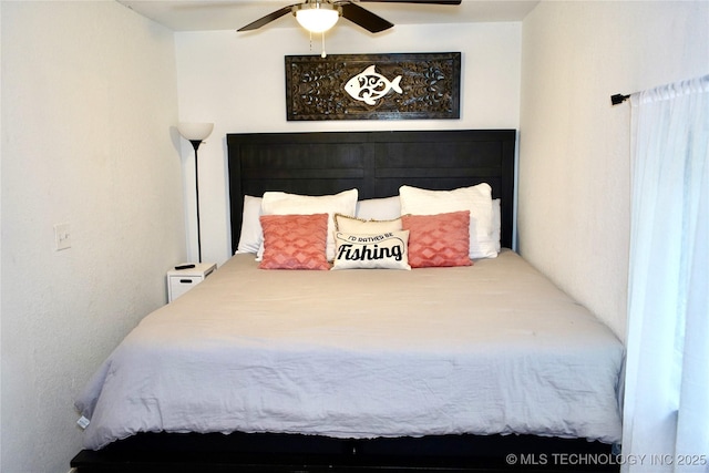 116942 S 4244th Rd, Eufaula, OK 74432 - bedroom featuring ceiling fan