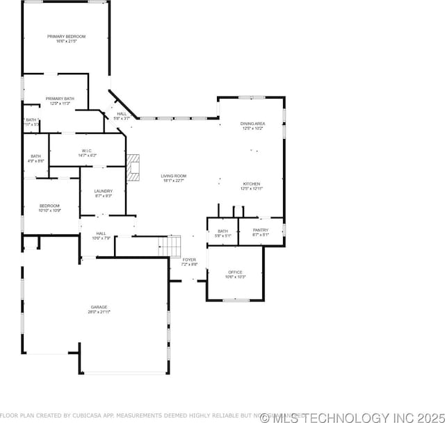 1205 W 88th St S, Tulsa, OK 74132 - home floor plan