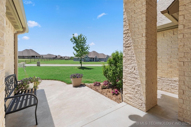 8209 N 150th Ave E, Owasso, OK 74055 - view of patio with a residential view