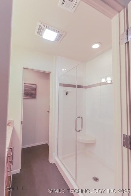 14538 S Kendalwood Blvd E, Glenpool, OK 74033 - bathroom with a shower stall and vanity