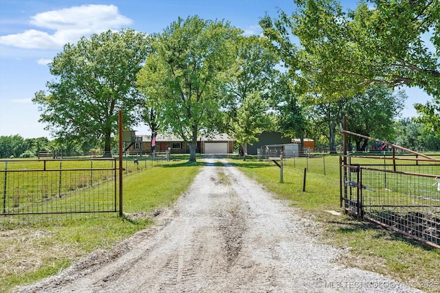 18094 S 461st E Ave, Porter, OK 74454 - view of front of property with driveway and a view of countryside