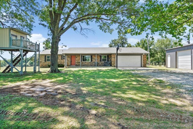 18094 S 461st E Ave, Porter, OK 74454 - view of front facade with stairs and driveway