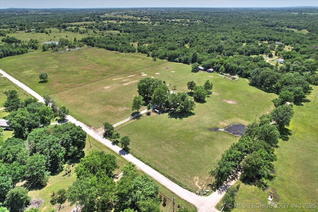 18094 S 461st E Ave, Porter, OK 74454 - aerial view of property's location featuring rural landscape and a forest