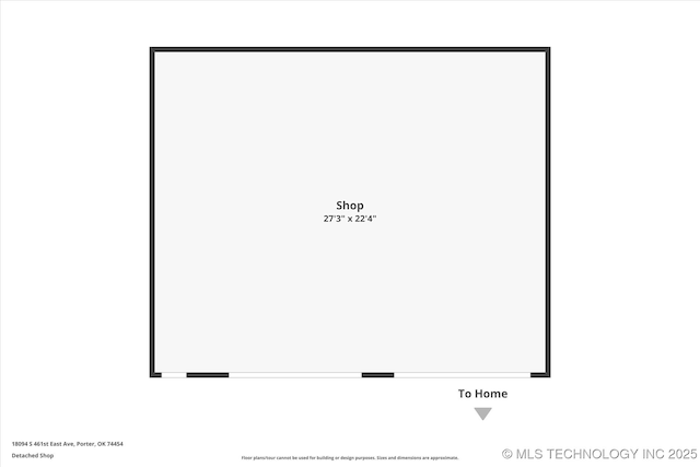 18094 S 461st E Ave, Porter, OK 74454 - property floor plan