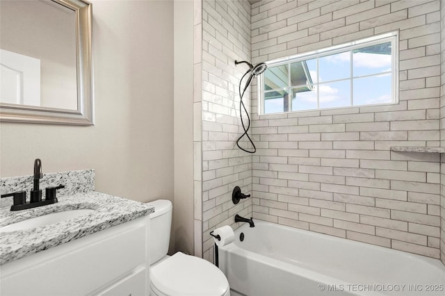 8315 S 2nd W, Muskogee, OK 74401 - full bathroom featuring toilet, vanity, and shower / tub combination