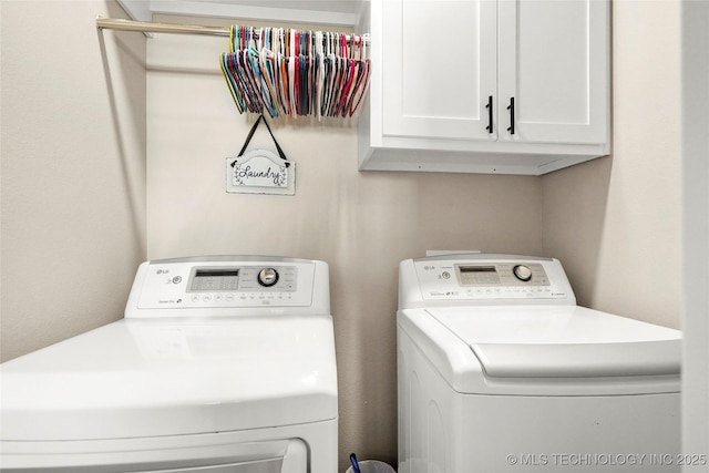 8315 S 2nd W, Muskogee, OK 74401 - washroom with cabinet space and independent washer and dryer