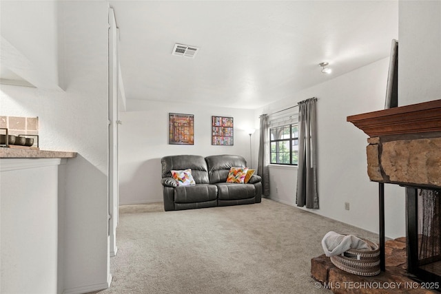 6374 S 80th E Ave Unit A, Tulsa, OK 74133 - living room with carpet