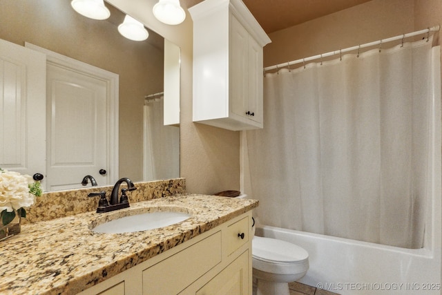 9512 N 144th E Ave, Owasso, OK 74055 - full bathroom with vanity, toilet, and shower / bath combo
