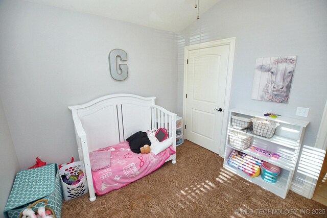 2570 Ambers Way, Tahlequah, OK 74464 - carpeted bedroom featuring lofted ceiling
