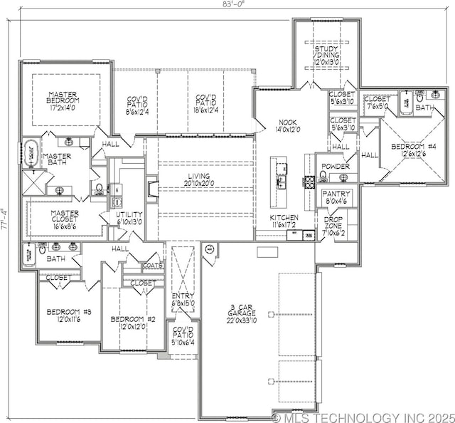 10912 N 81st E Pl, Owasso, OK 74055 - home floor plan