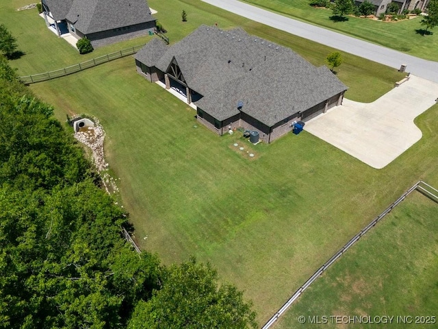 10406 N 86th E Ave, Owasso, OK 74055 - view from above of property