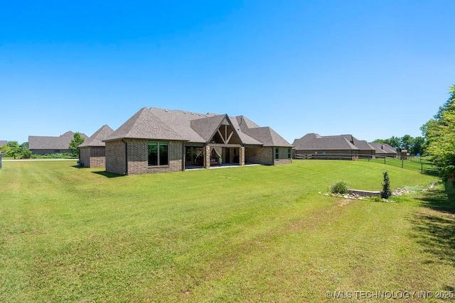 10406 N 86th E Ave, Owasso, OK 74055 - back of house with brick siding