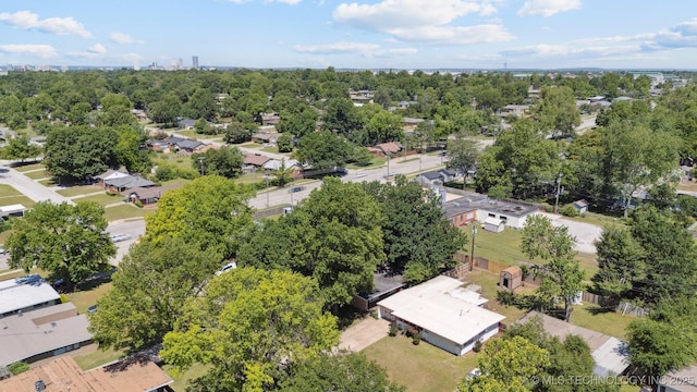 4921 E 26th St, Tulsa, OK 74114 - bird's eye view of a tree filled landscape