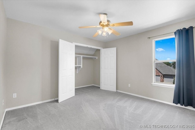 3000 S Tamarack Ave, Broken Arrow, OK 74012 - unfurnished bedroom with carpet floors, baseboards, a ceiling fan, and a closet