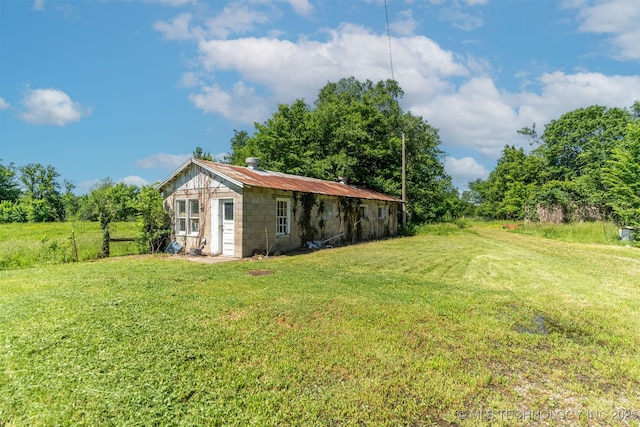 33321 S 4470th Rd, Vinita, OK 74301 - view of grassy yard featuring an outbuilding