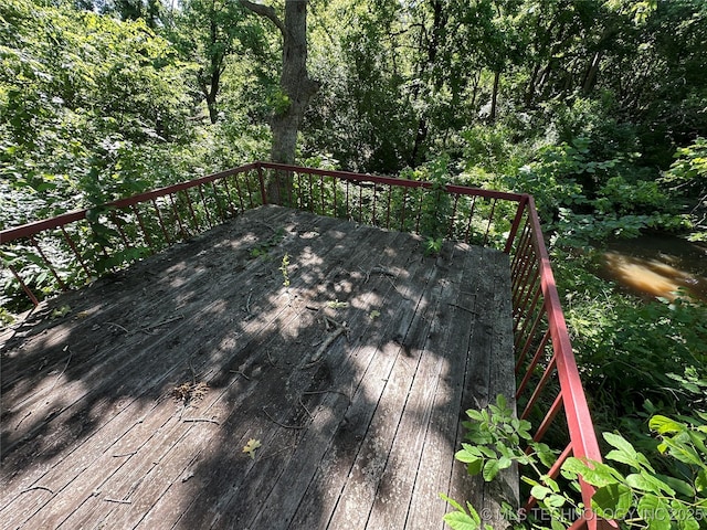 905 Brookside Dr, Durant, OK 74701 - view of wooden terrace