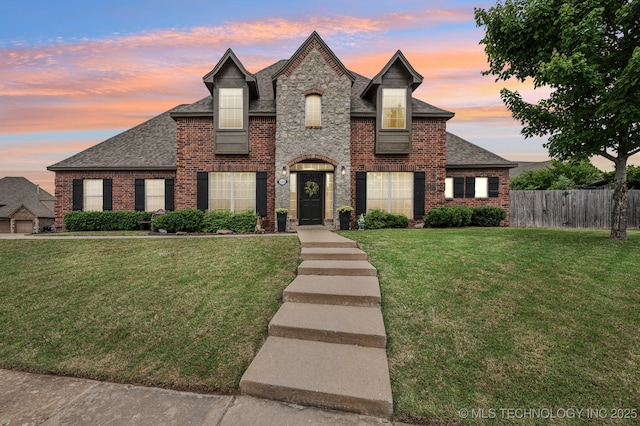 3305 N Oak Ave, Broken Arrow, OK 74012 - french country inspired facade with roof with shingles and brick siding