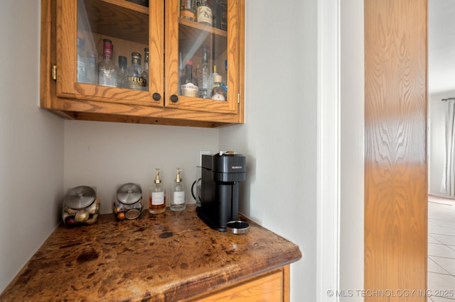 3305 N Oak Ave, Broken Arrow, OK 74012 - bar featuring light tile patterned floors