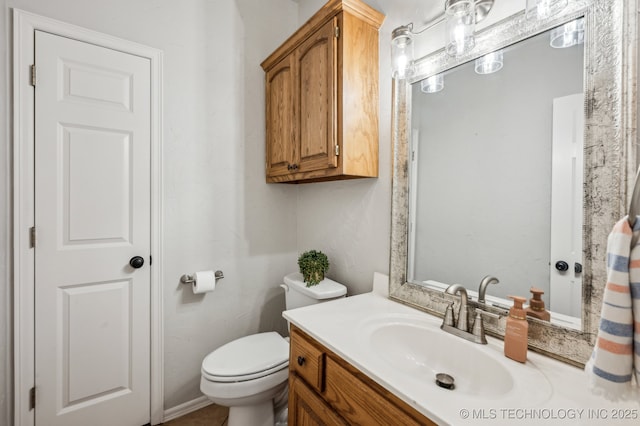 3305 N Oak Ave, Broken Arrow, OK 74012 - bathroom featuring vanity and toilet