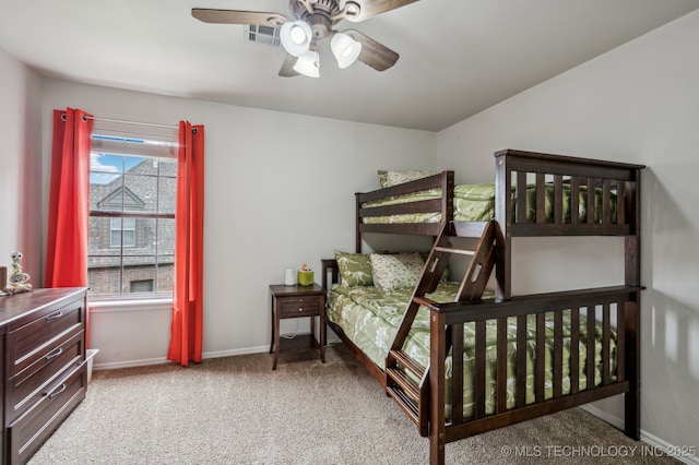 3305 N Oak Ave, Broken Arrow, OK 74012 - carpeted bedroom with baseboards and ceiling fan