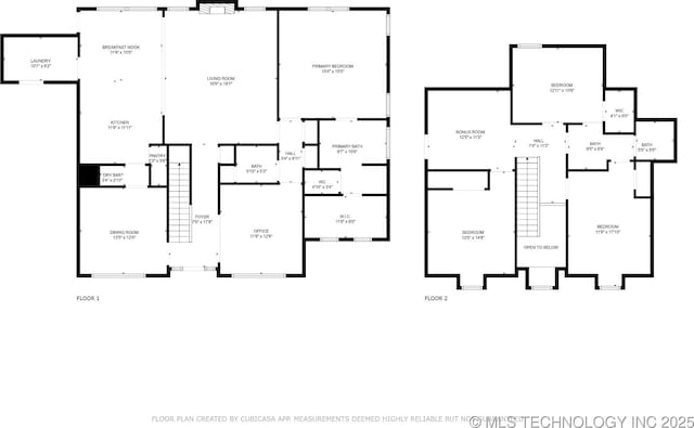 3305 N Oak Ave, Broken Arrow, OK 74012 - view of property floor plan