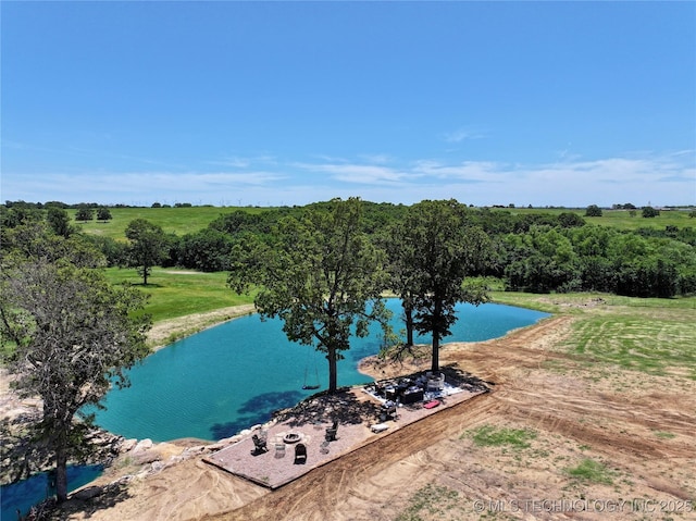 6854 Delores Dr, Sulphur, OK 73086 - aerial view of a large body of water